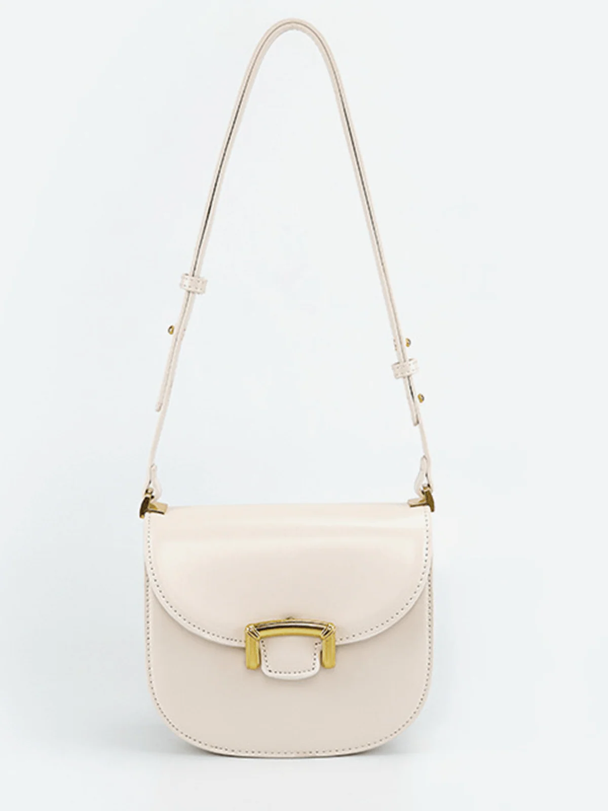 Vintage PU Leather Saddle Bag - Image 2