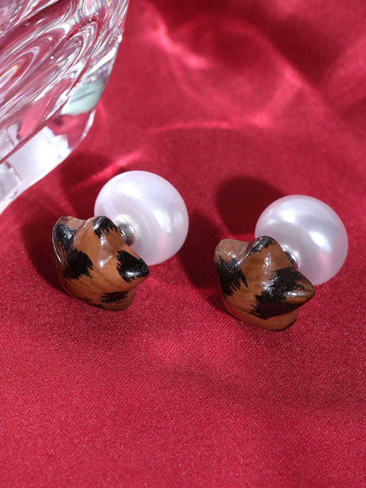 Vintage Star Polka Dot Alloy Earrings - Image 7