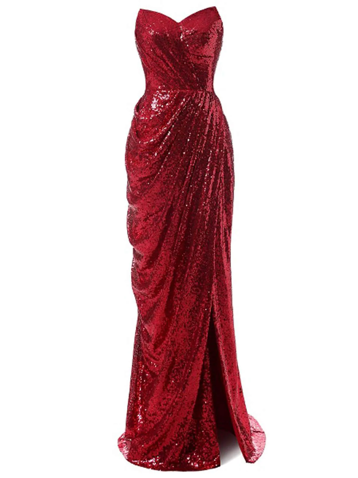 Strapless Sequin Bridesmaid Dress - Image 5