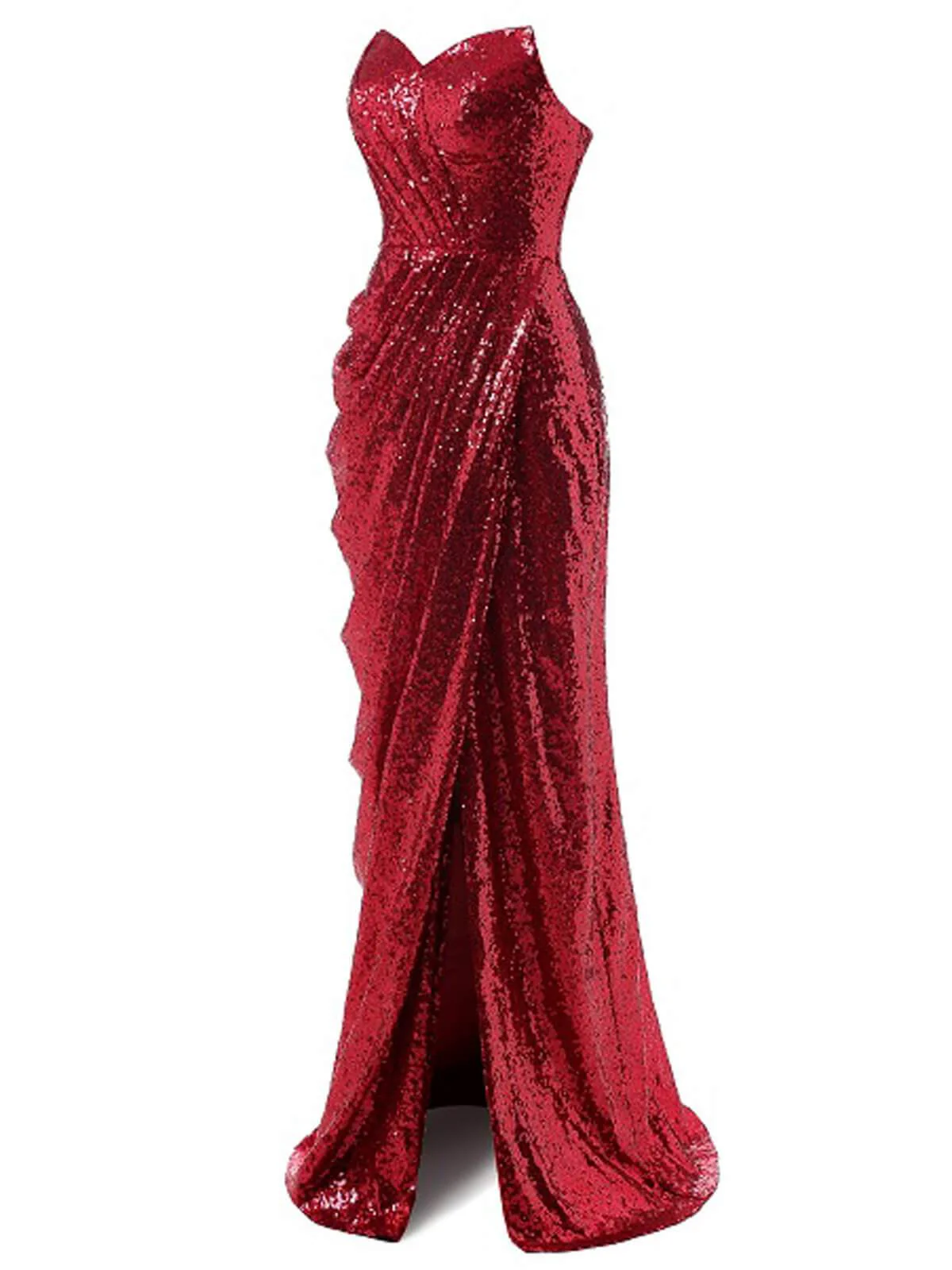 Strapless Sequin Bridesmaid Dress - Image 6