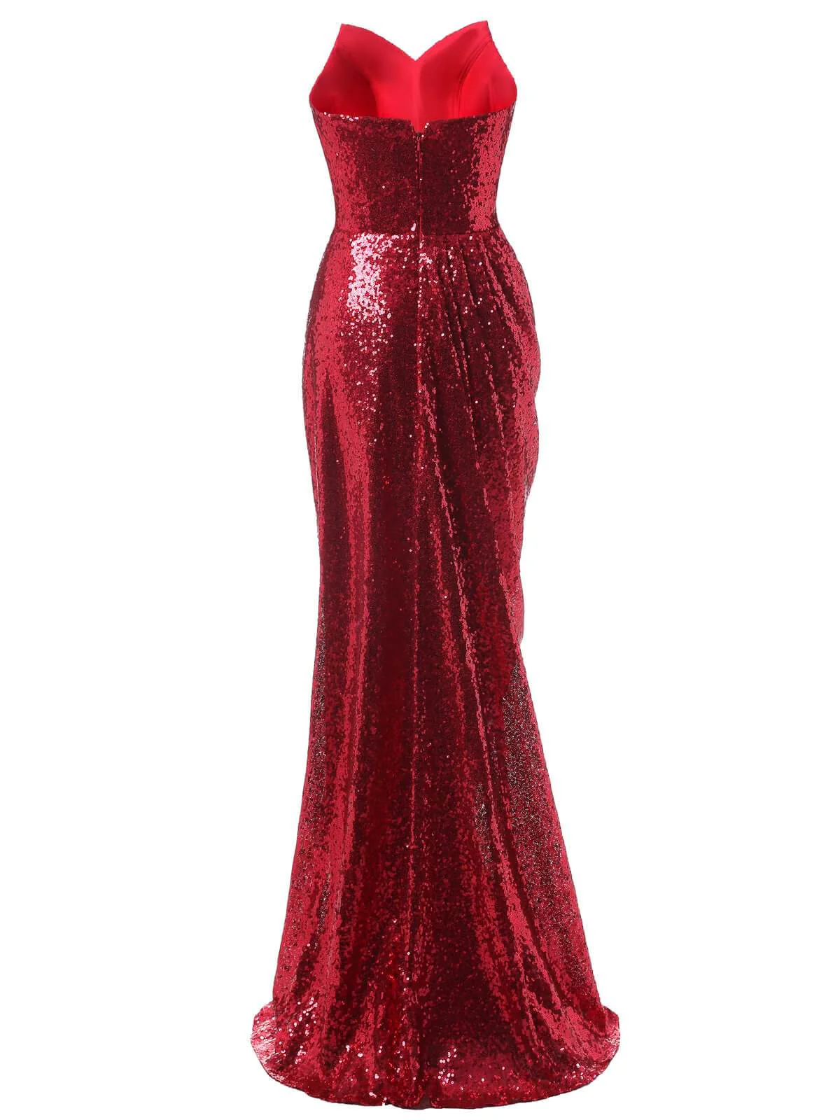 Strapless Sequin Bridesmaid Dress - Image 7