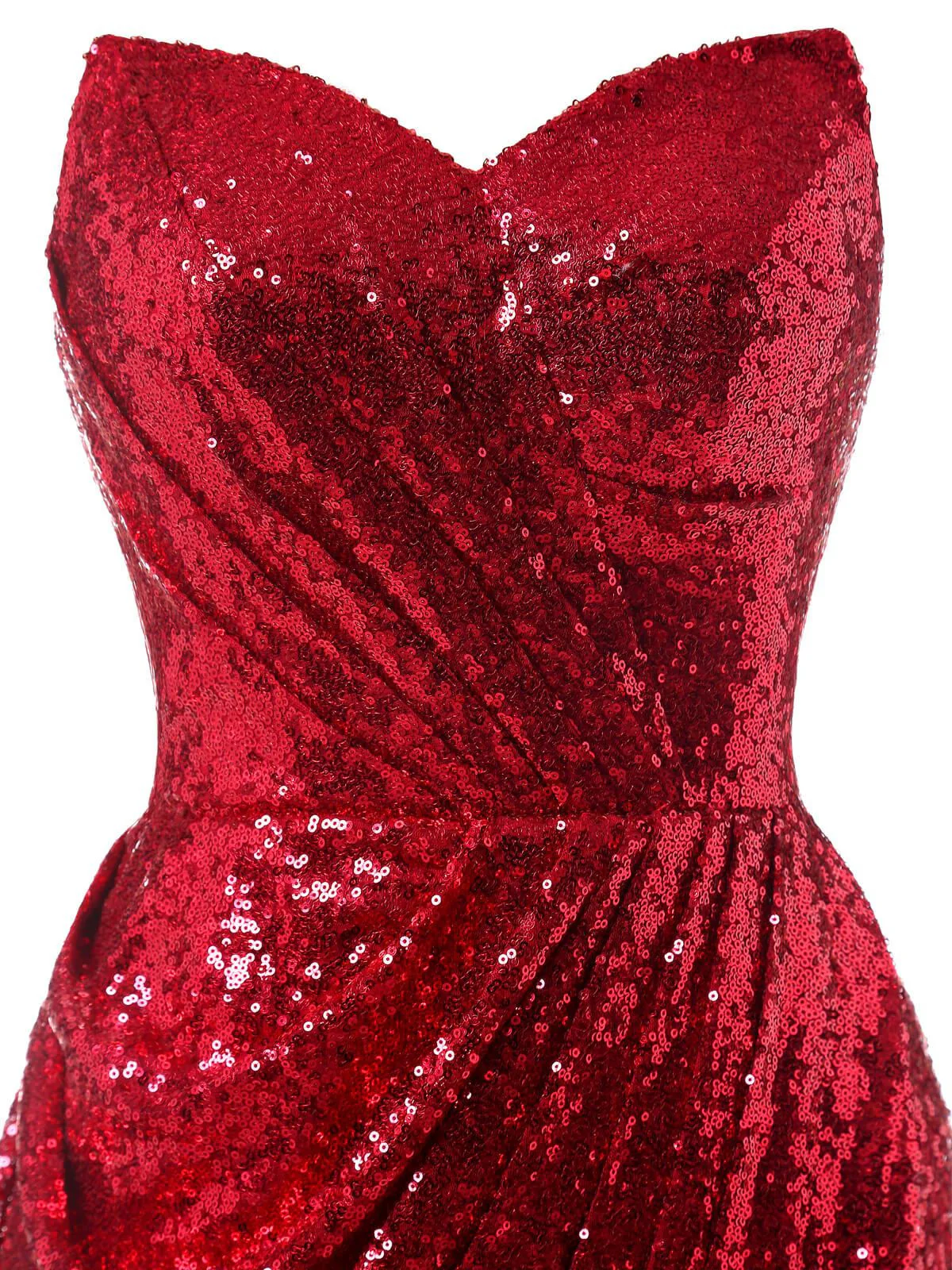Strapless Sequin Bridesmaid Dress - Image 8