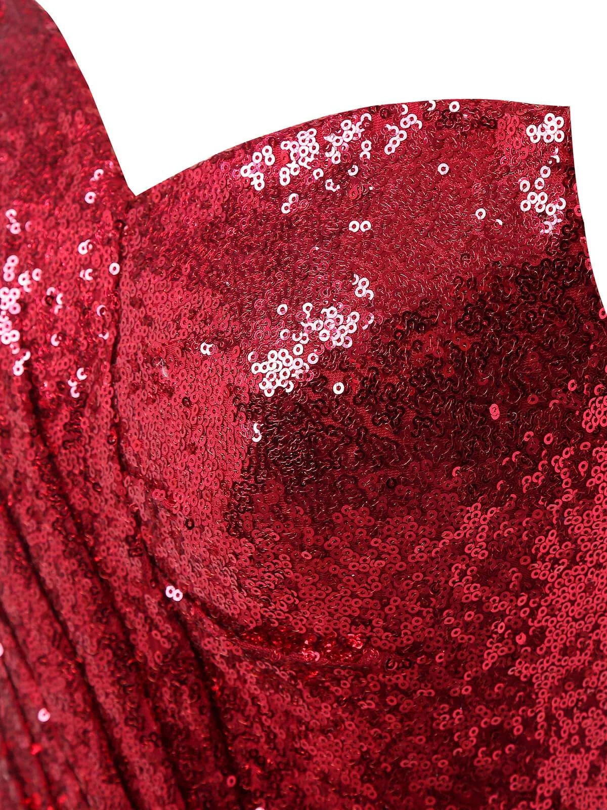 Strapless Sequin Bridesmaid Dress - Image 9