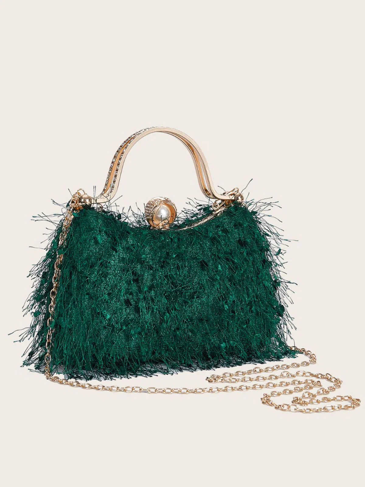 Vintage Tassel Evening Handle Bag - Image 3