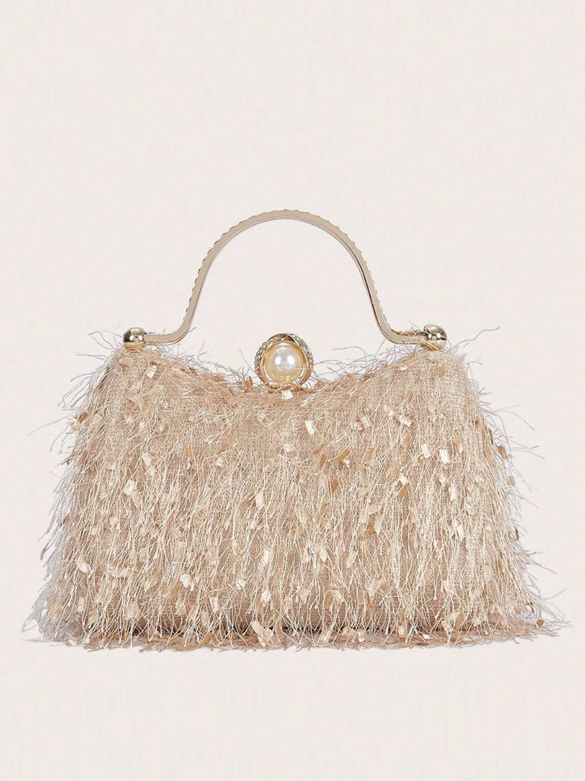 Vintage Tassel Evening Handle Bag - Image 5