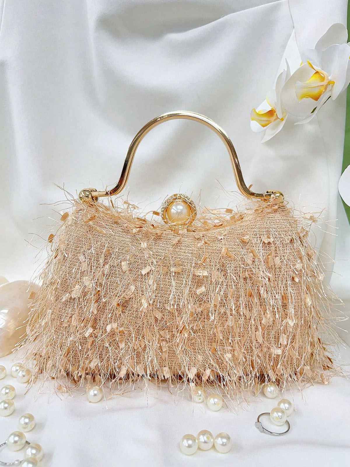 Vintage Tassel Evening Handle Bag - Image 7