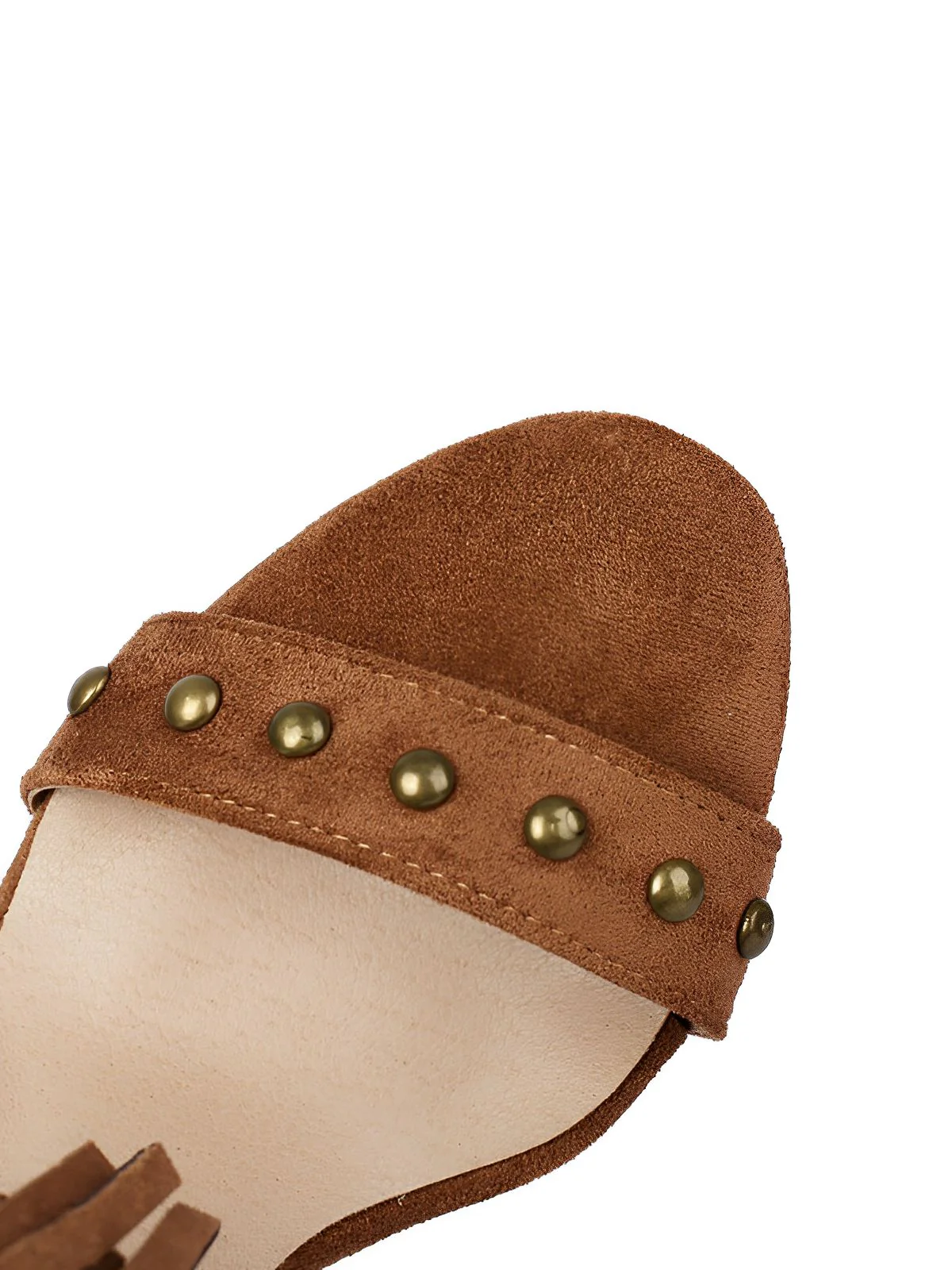 Vintage Tassel Studded Stiletto Boots - Image 5