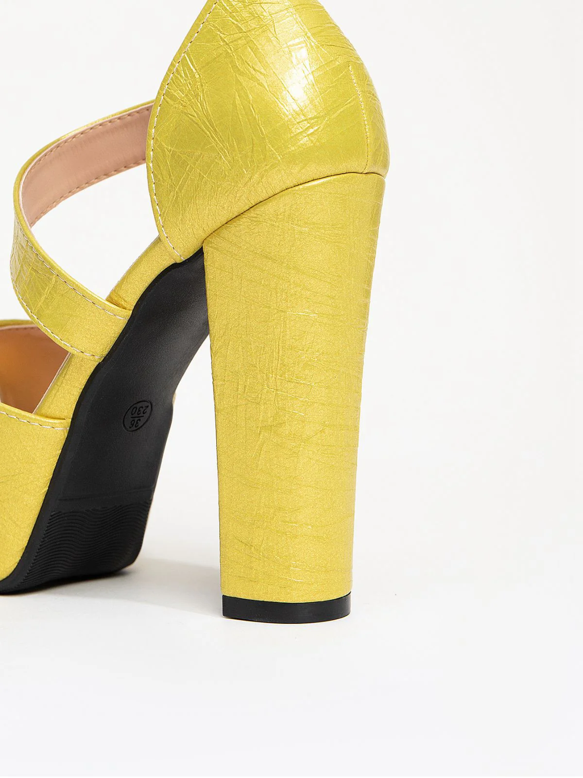 Vintage Valentine's Day PU Leather Chunky High Heels - Image 9