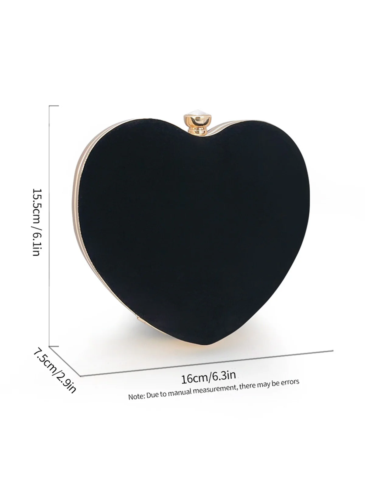 Vintage Velvet Heart Handle Bag - Image 3