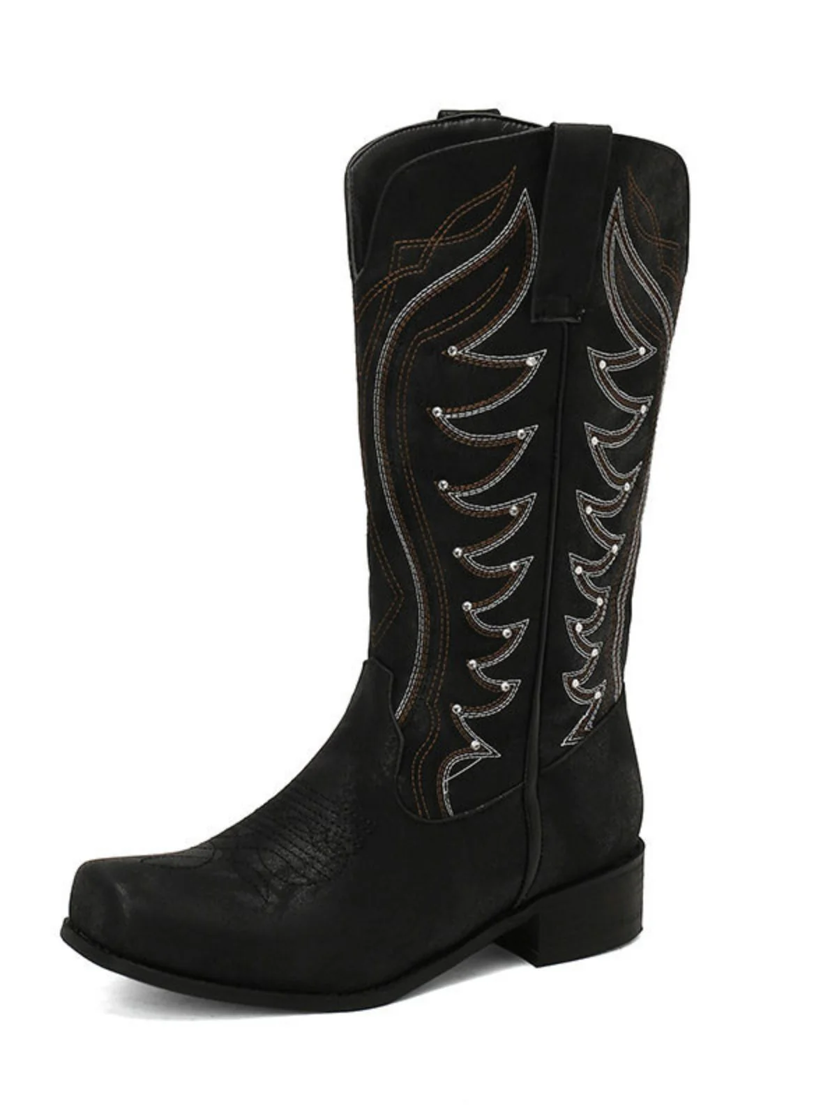 Vintage Western Cowboy Style High Boots - Image 5