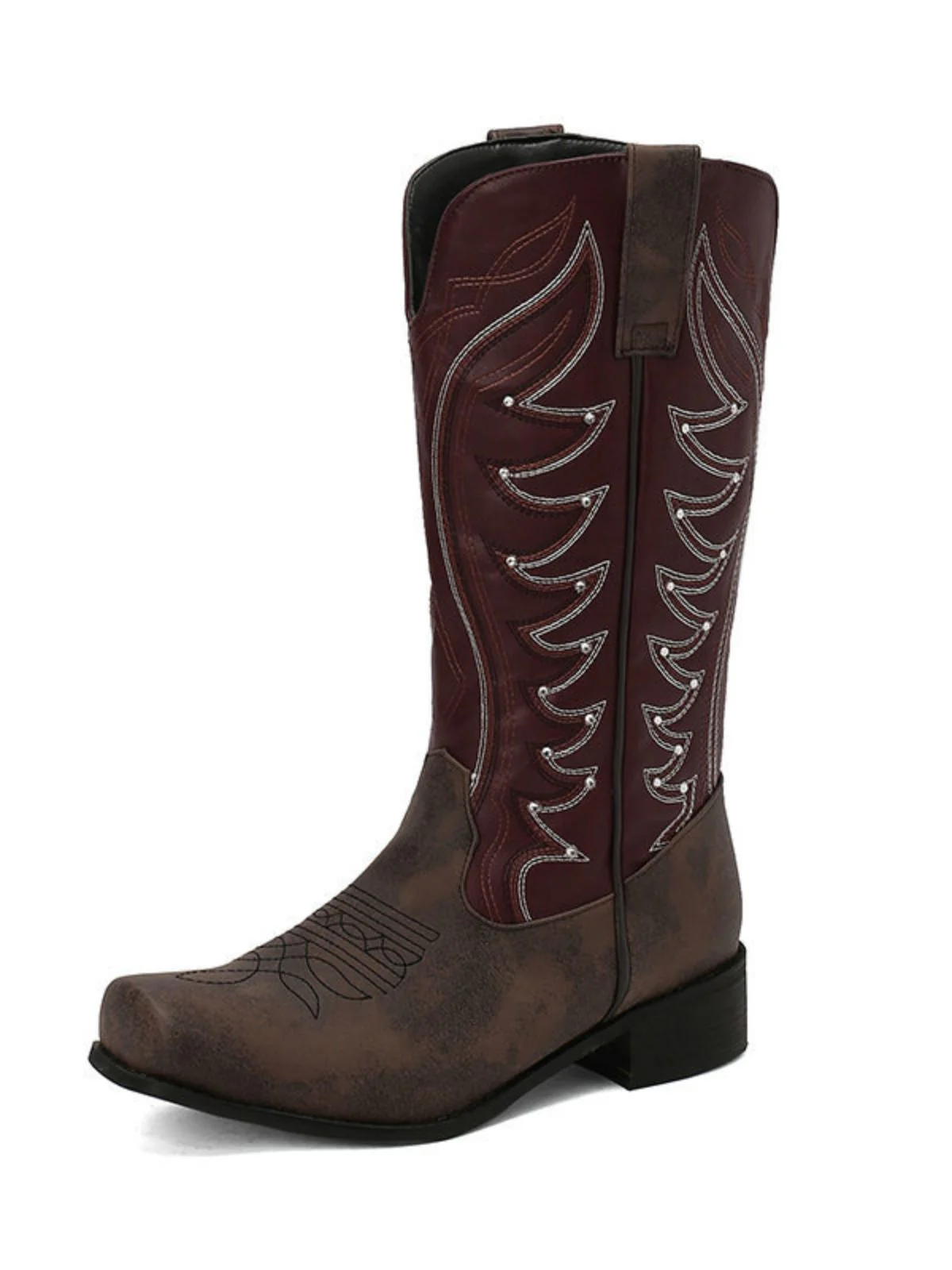 Vintage Western Cowboy Style High Boots - Image 6