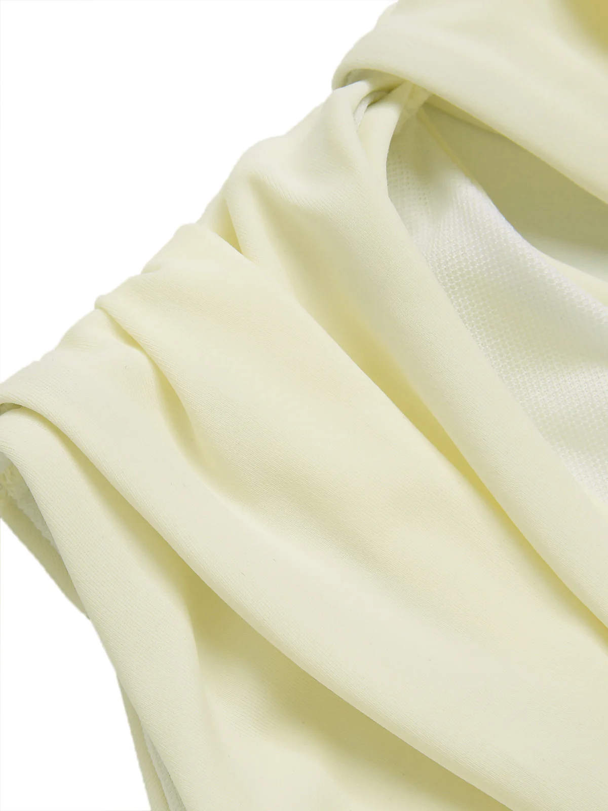 White 1930S 3D Flowers Hollow Bandeau Swimsuit - Image 5
