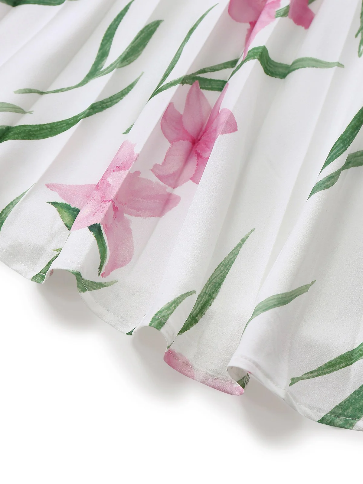 White 1930s Scoop Neck Floral Sleeveless Maxi Dress - Image 4