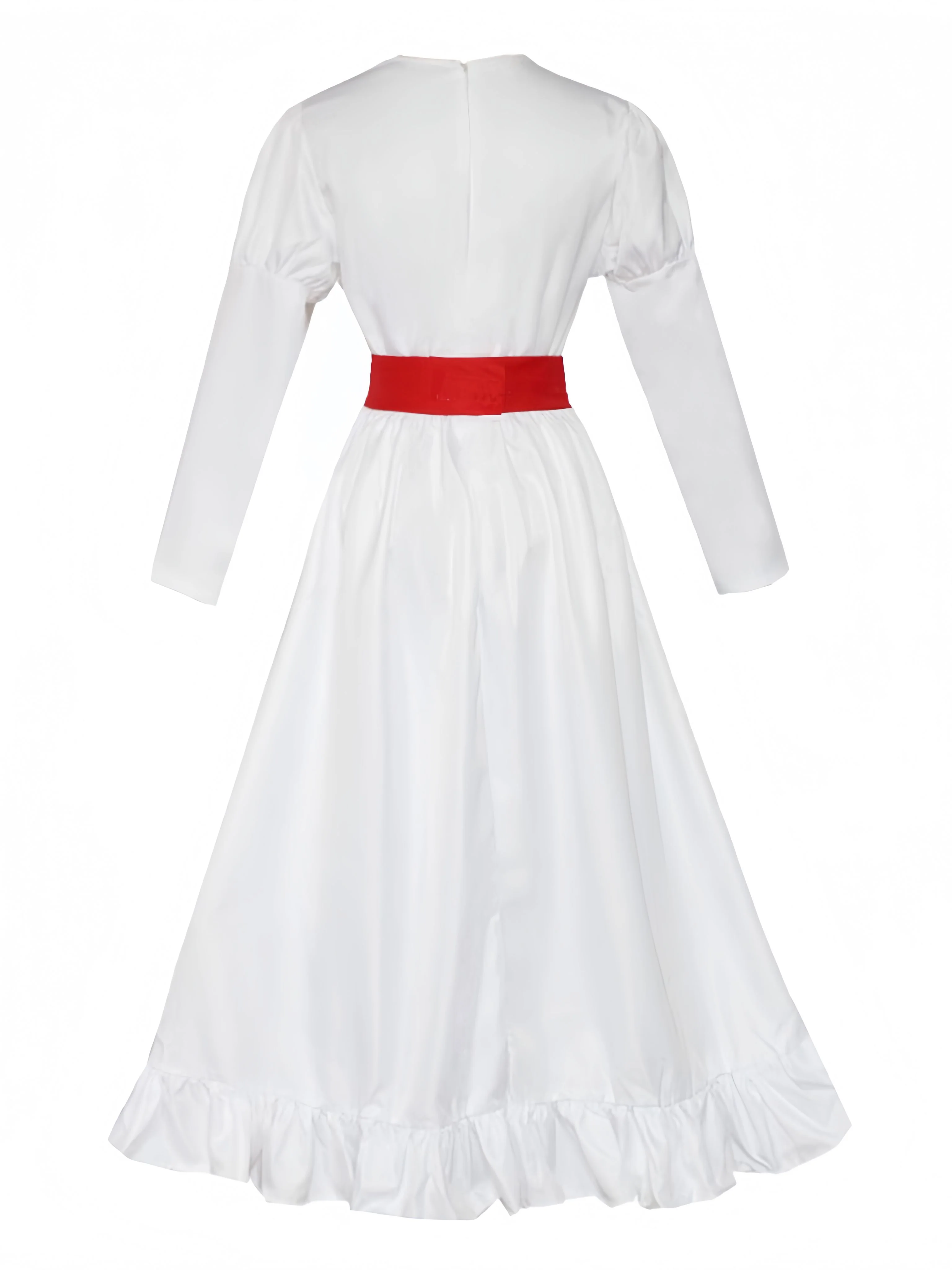 White 1940s Annabelle Doll Inspired Dress - Image 3