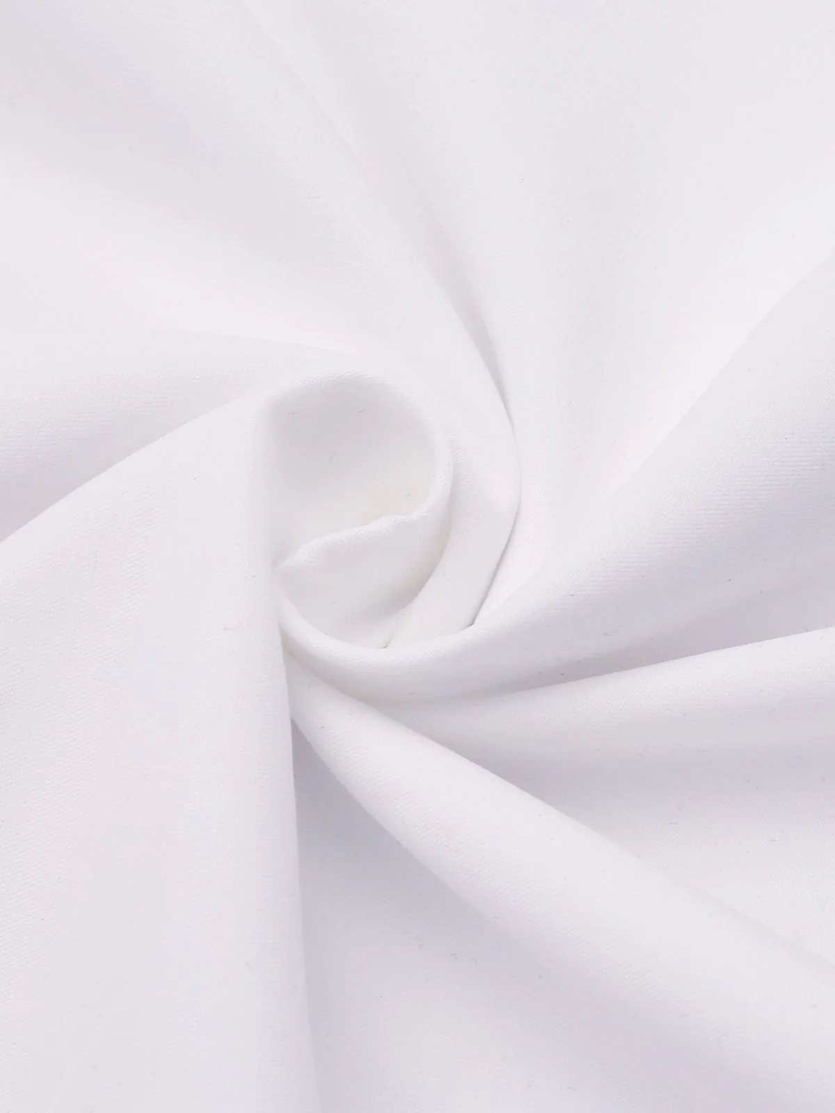 White 1950s Halter Belted Swing Dress - Image 10