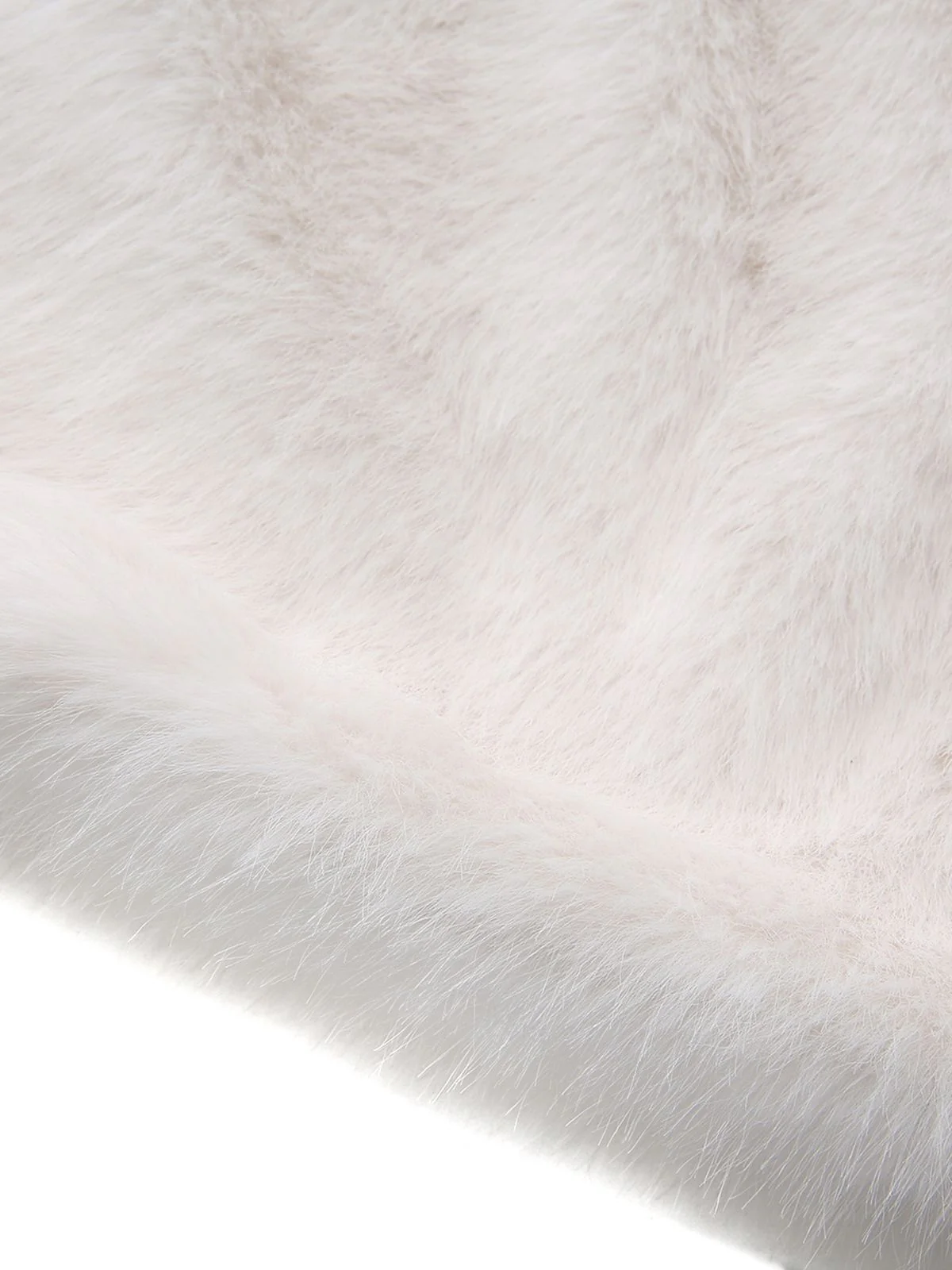 White 1960s Christmas Faux Fur Trim Off-Shoulder Dress - Image 7