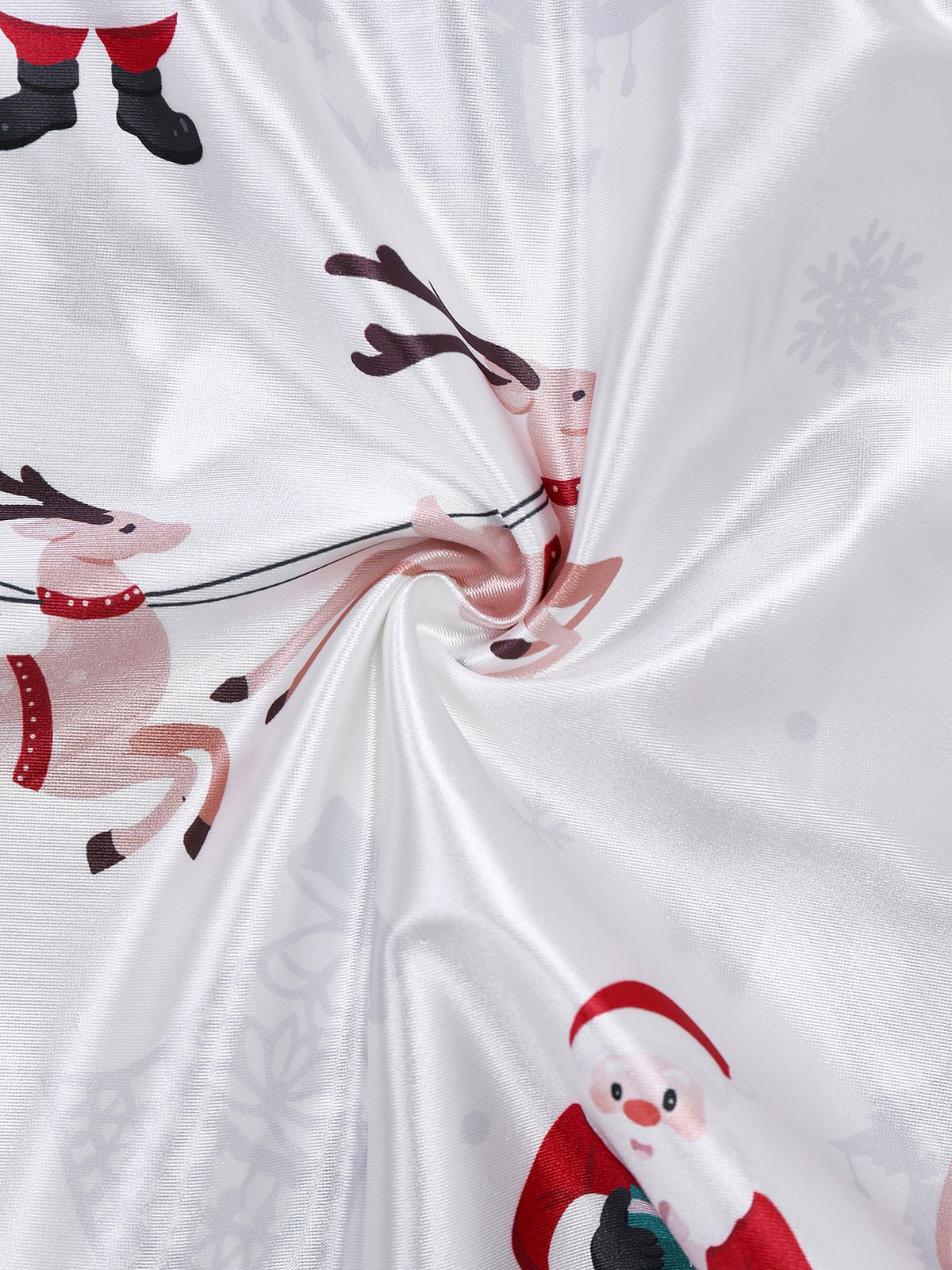 White 1960s Christmas Stain Layered Backless Strap Dress - Image 6