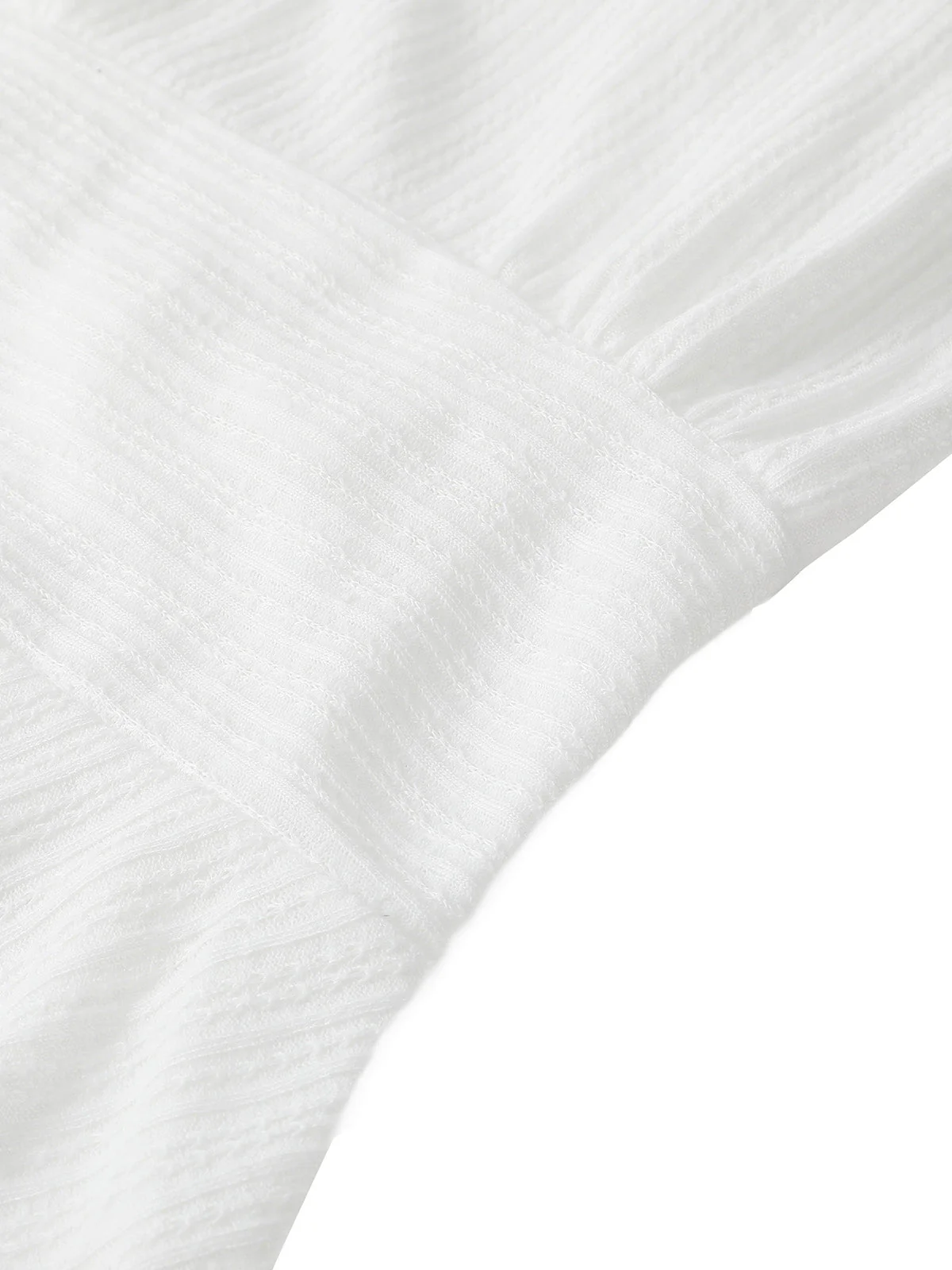 White 1960s Halter Cowl Neck Mini Dress - Image 5
