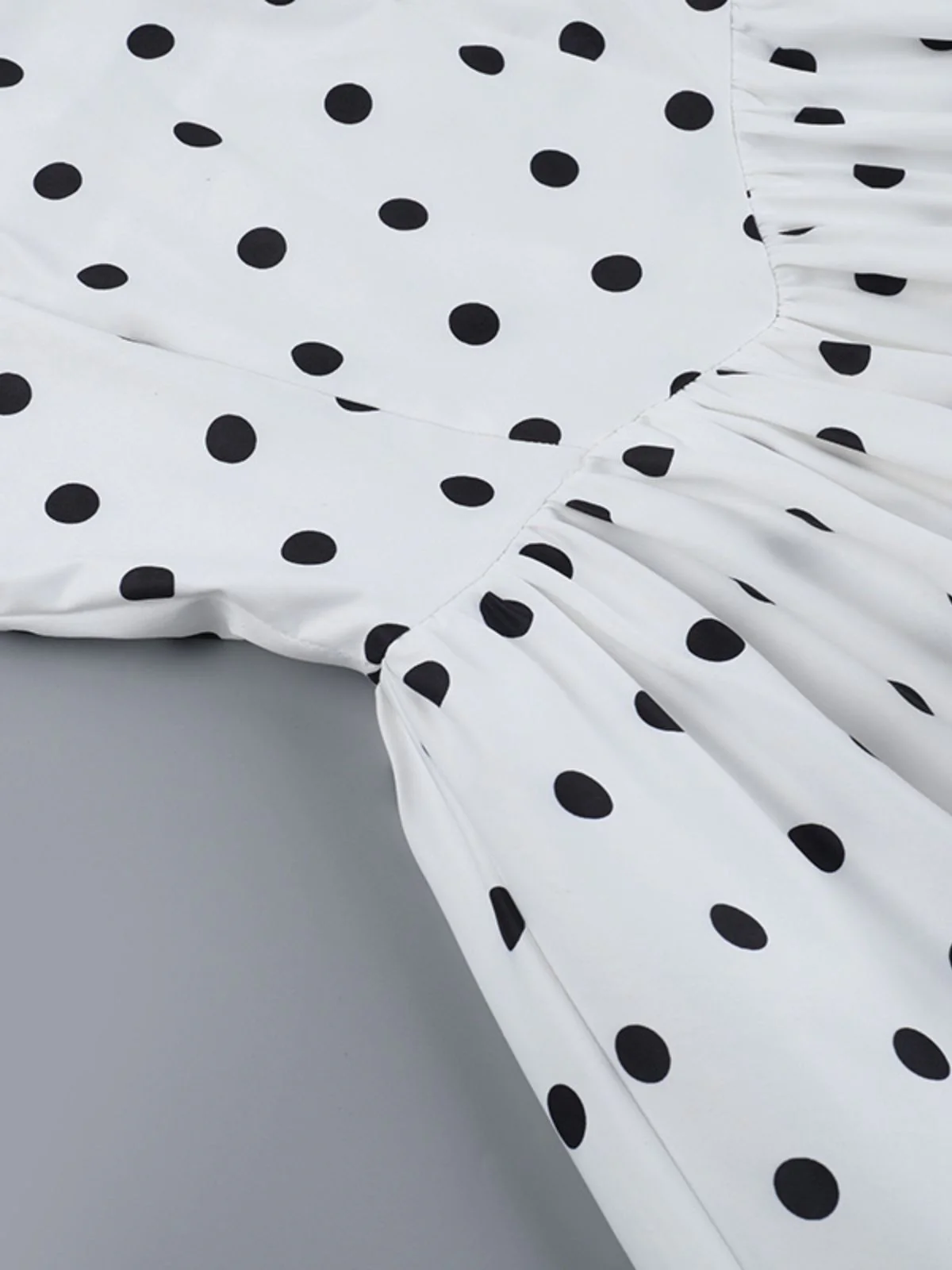 White 1960s Polka Dots Halter Tutu Dress - Image 11