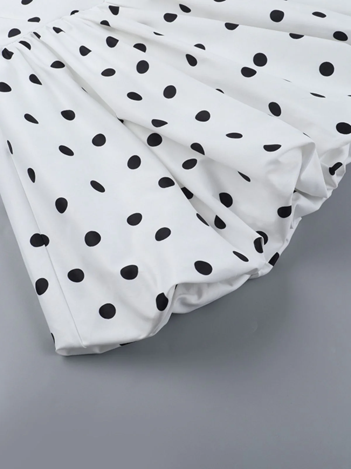 White 1960s Polka Dots Halter Tutu Dress - Image 12