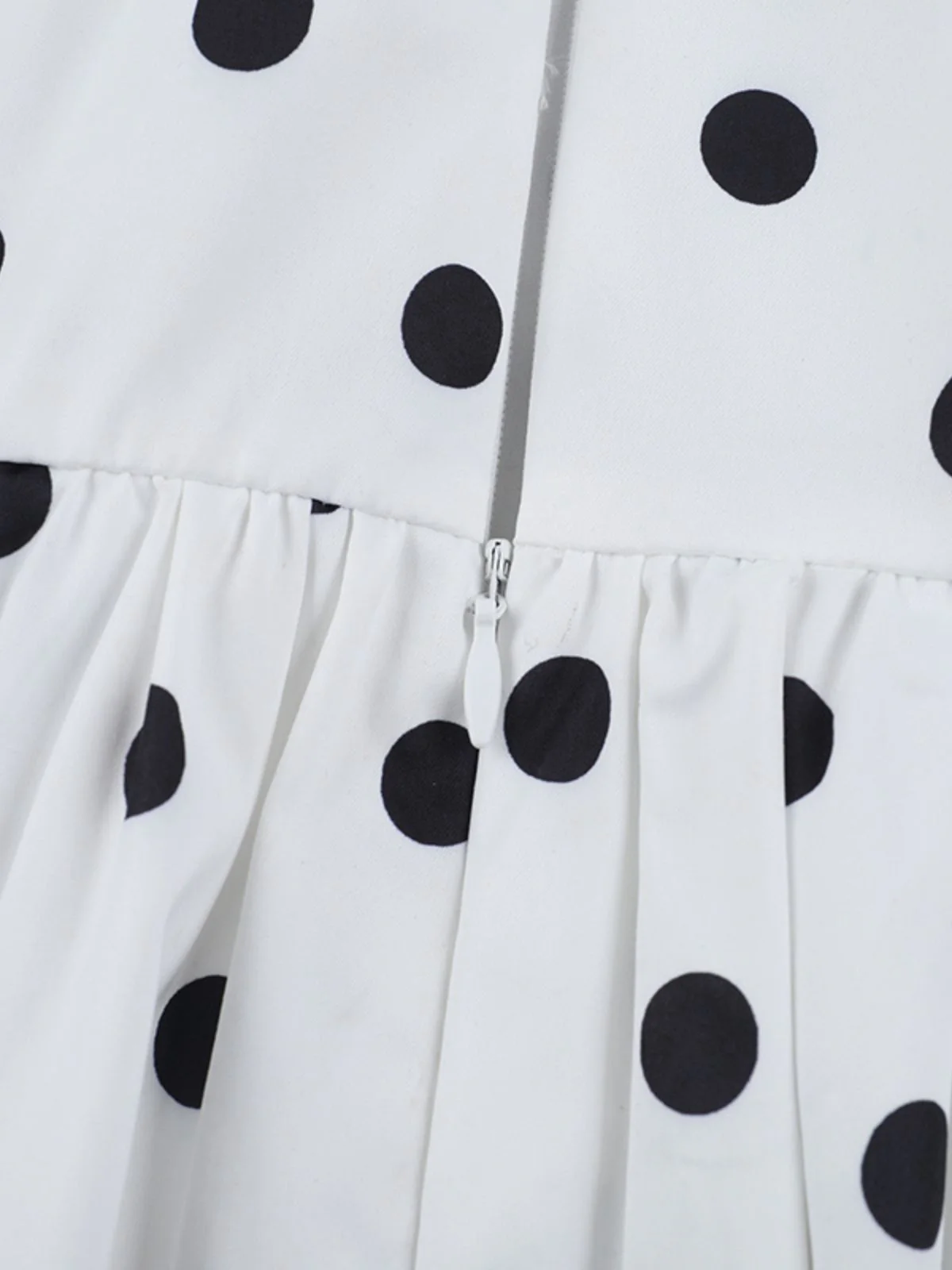 White 1960s Polka Dots Halter Tutu Dress - Image 13