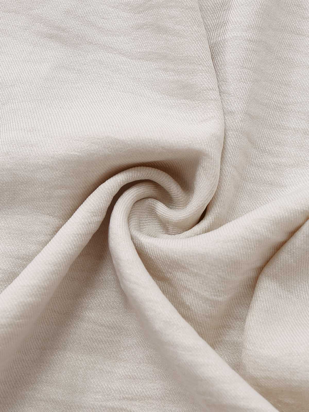 White 1970s One-Shoulder Ruffled Belted Jumpsuit - Image 4