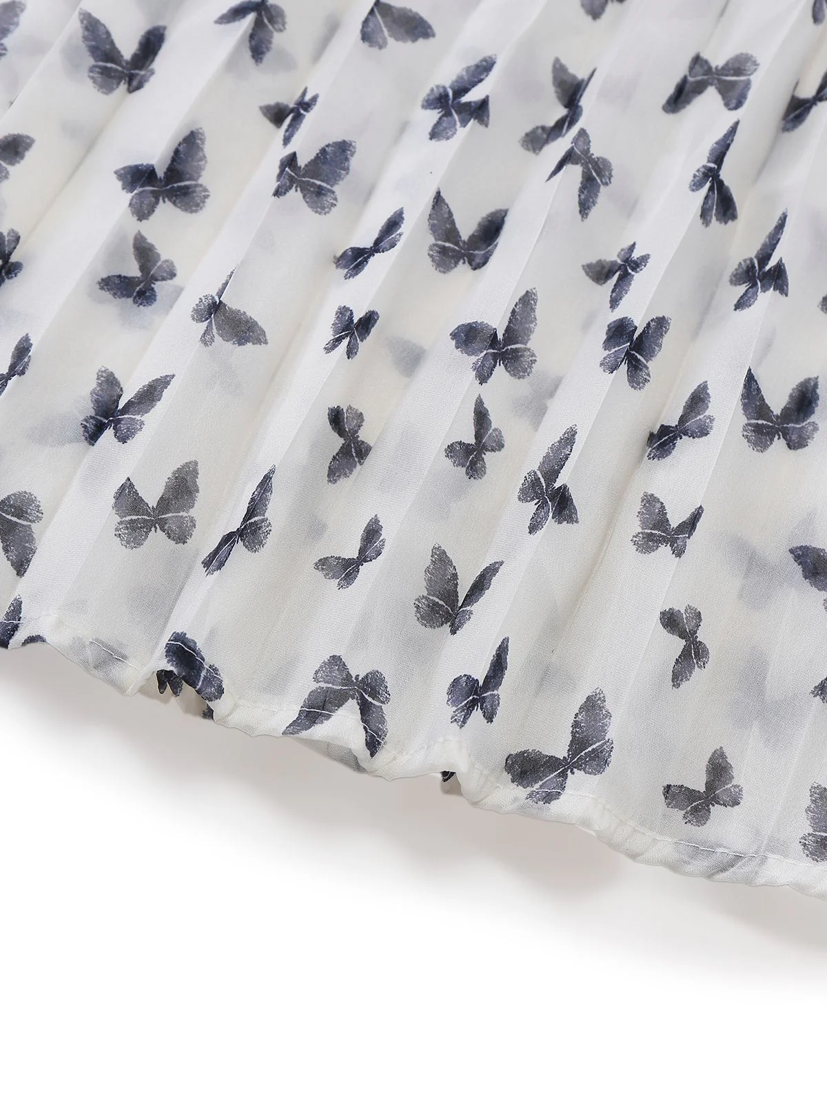 White 1980s Butterfly Pearl Pleated Velvet Corset Midi Dress - Image 6