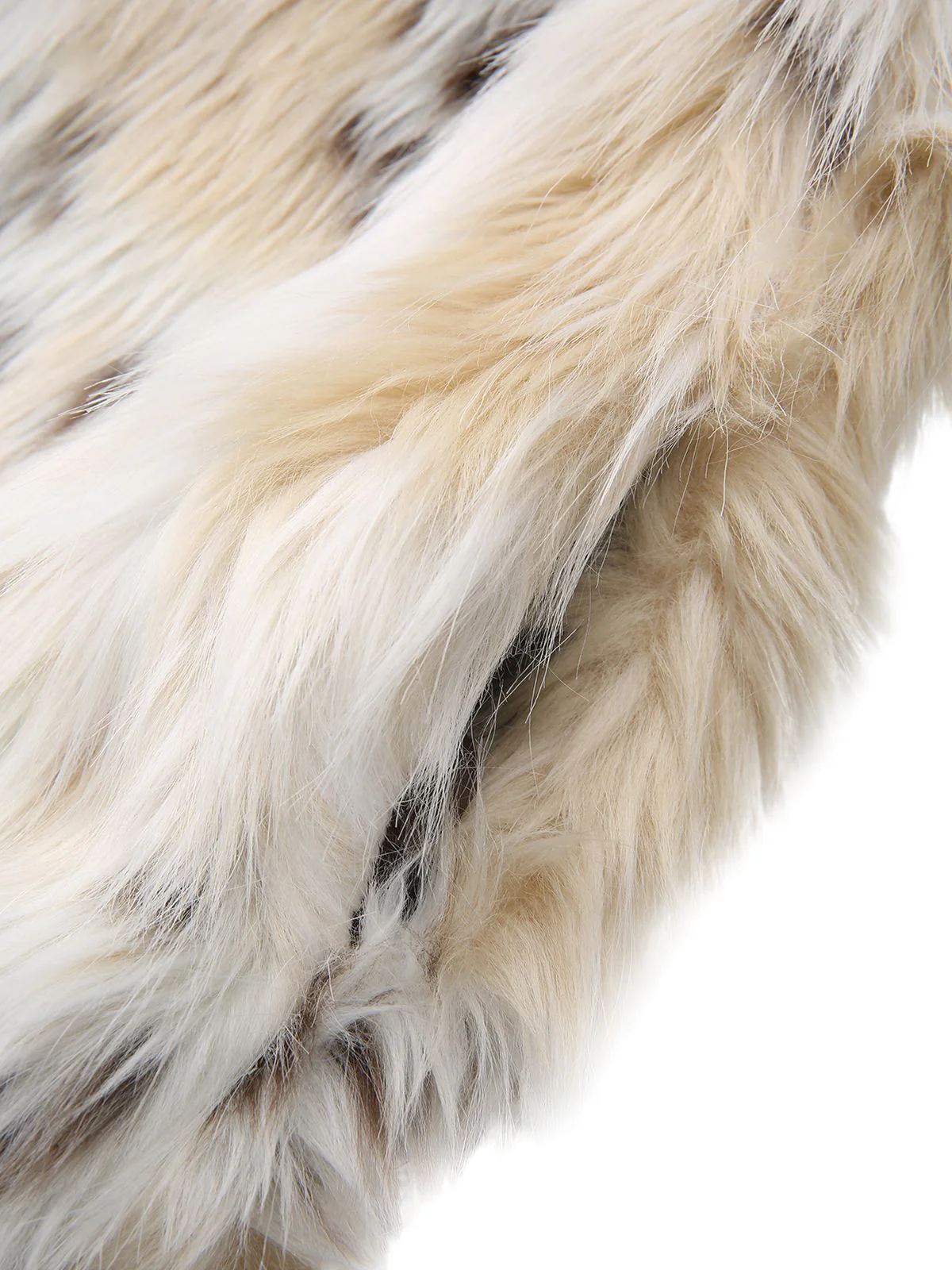 White 1980s Leopard Print Faux Fur Jacket - Image 5