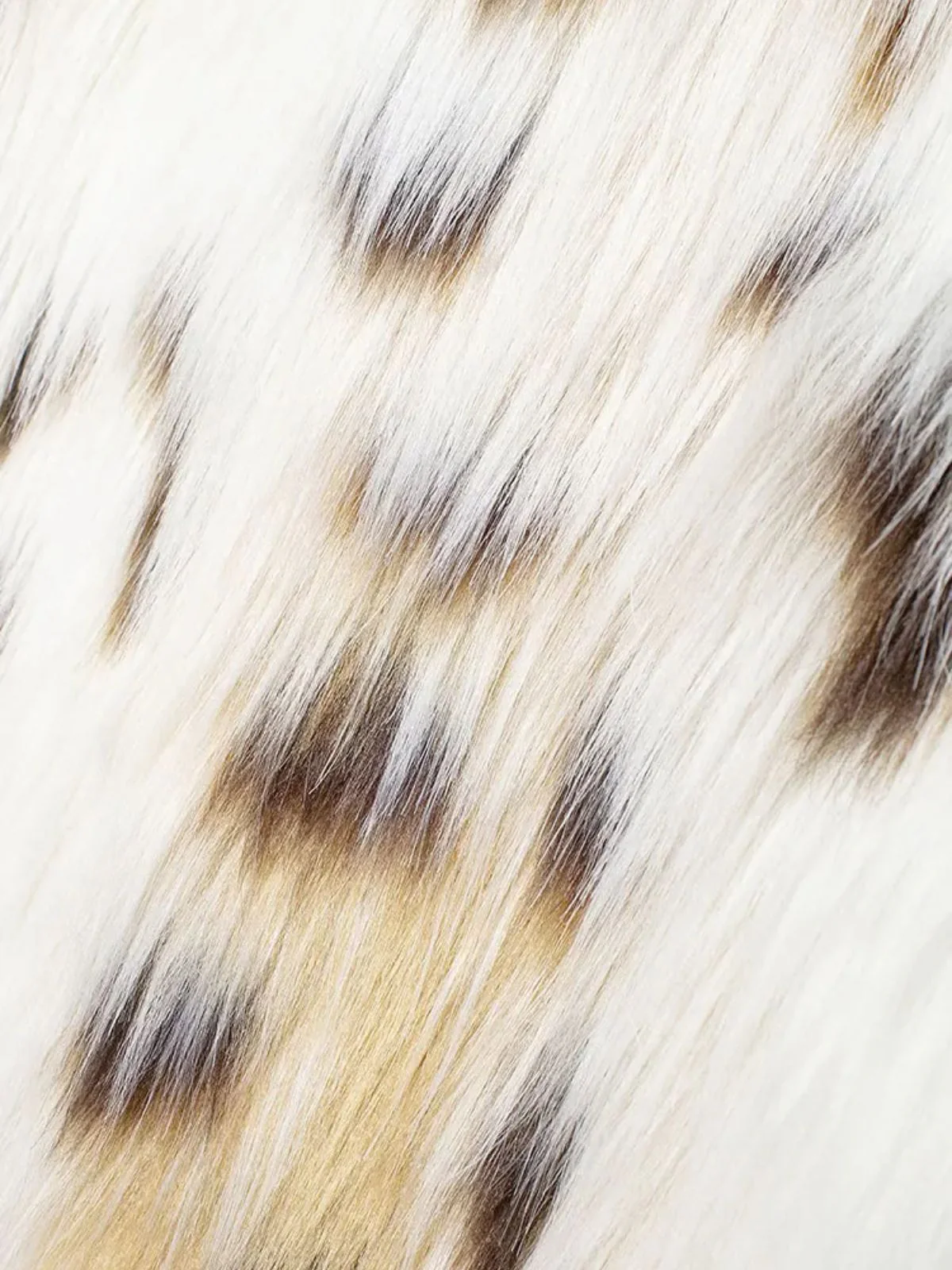 White 1980s Reindeer Print Faux Fur Jacket - Image 10