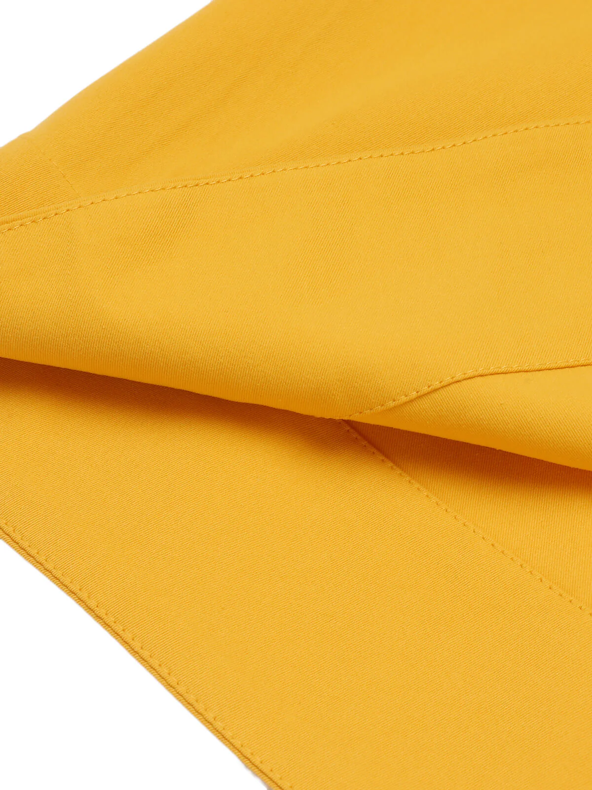 White & Yellow 1960s Bowknot Patchwork Dress - Image 7