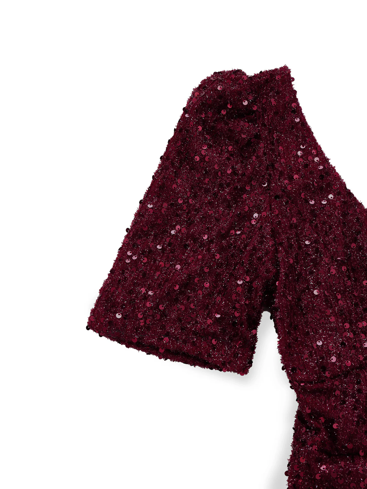 Wine Red 1930s Sequin Bow Maxi Mermaid Dress - Image 4