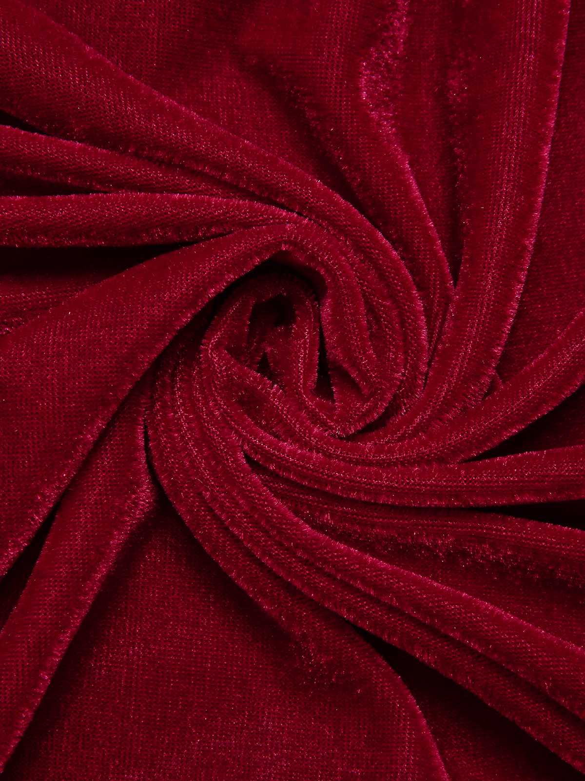 Wine Red 1950s Lace Patchwork Night Robe - Image 4
