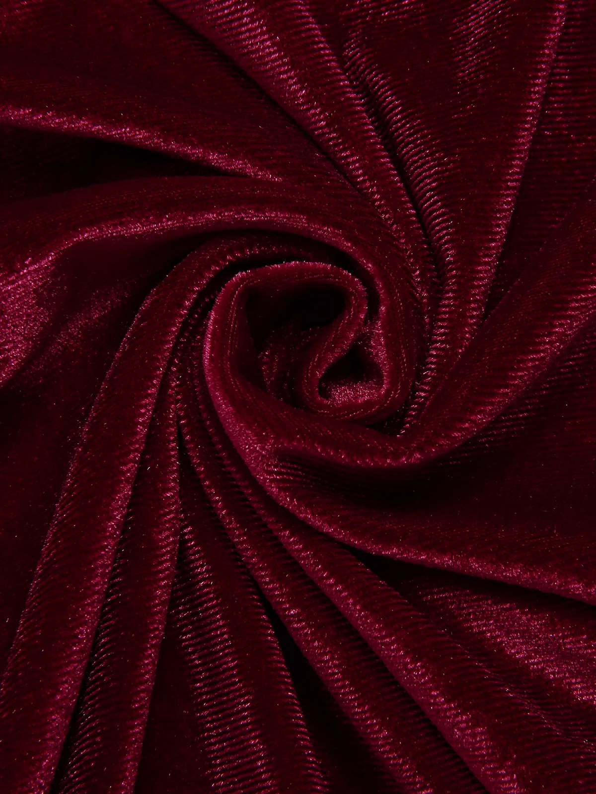 Wine Red 1960s Solid Belt Lantern Dress - Image 4
