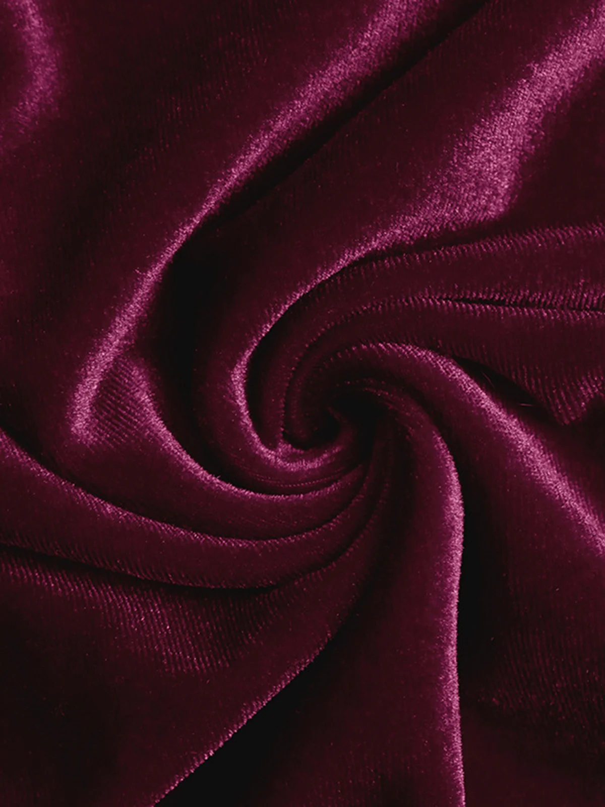 Wine Red 1960s Velvet Waist-Tie Bodycon Dress - Image 5