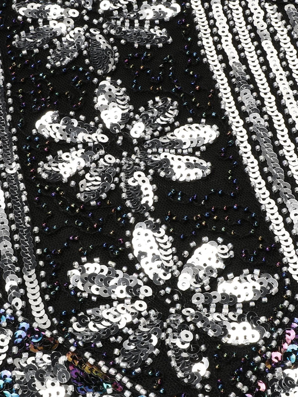 1920s Sequined Fringe Dress - Image 14