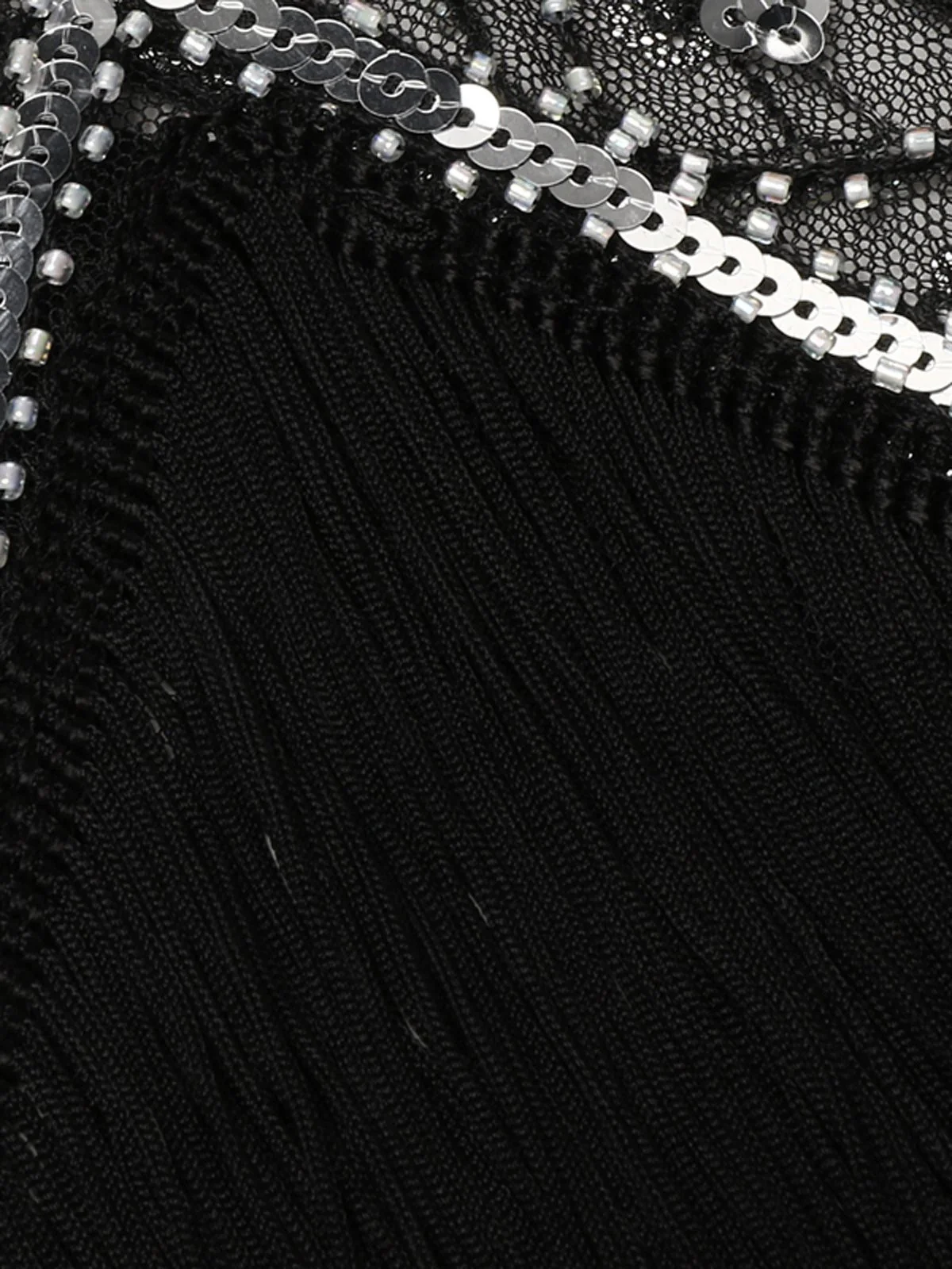 1920s Sequined Fringe Dress - Image 15