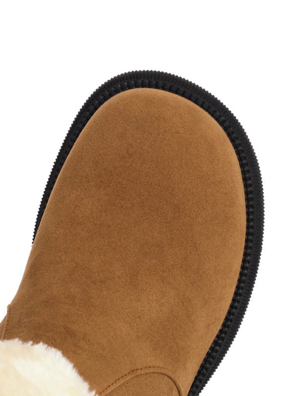 Winter Plush Trim Bow Round Toe Ankle Boots - Image 10