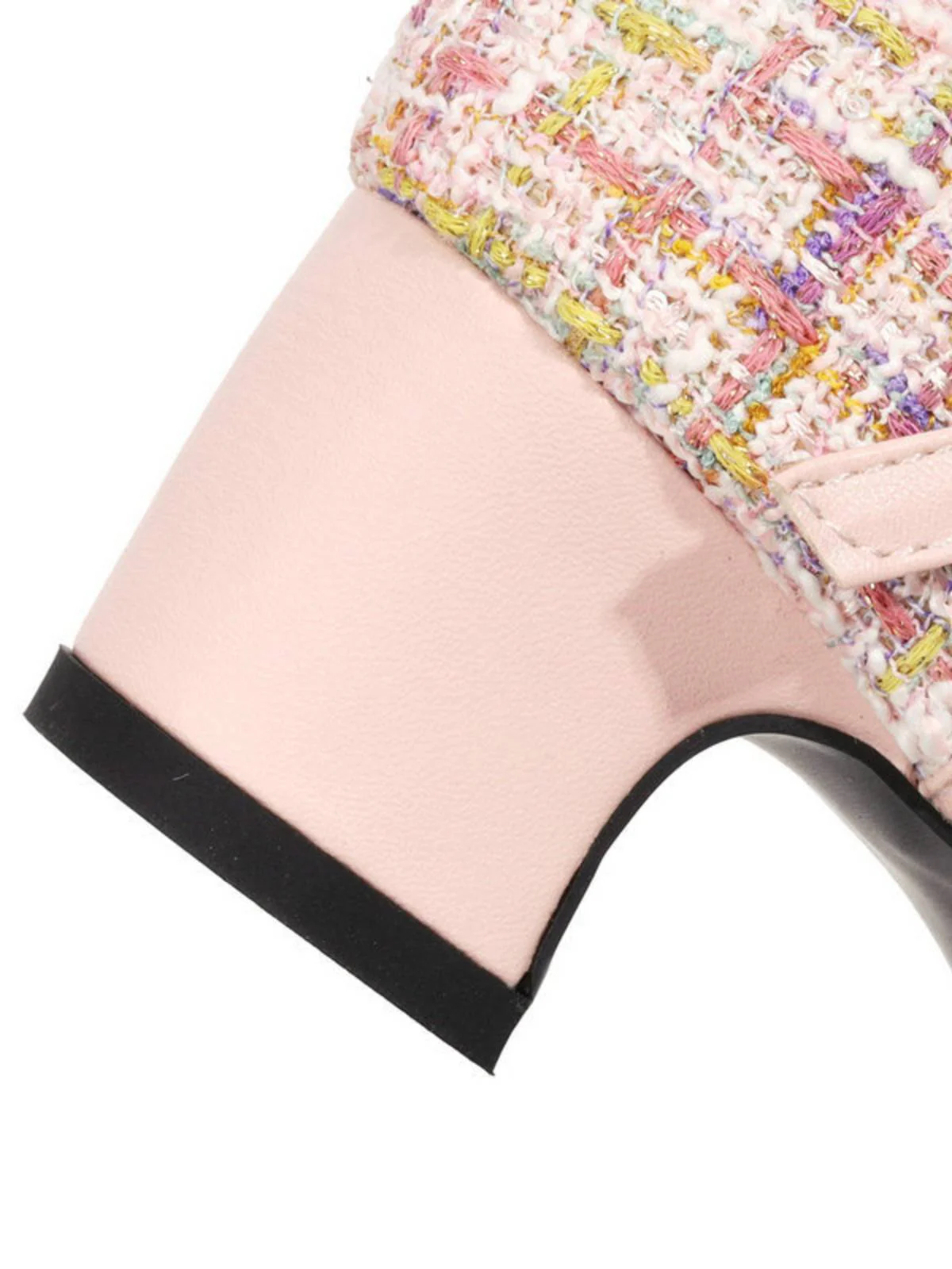 Woolen Buckle Heels Mary Jane Shoes - Image 10