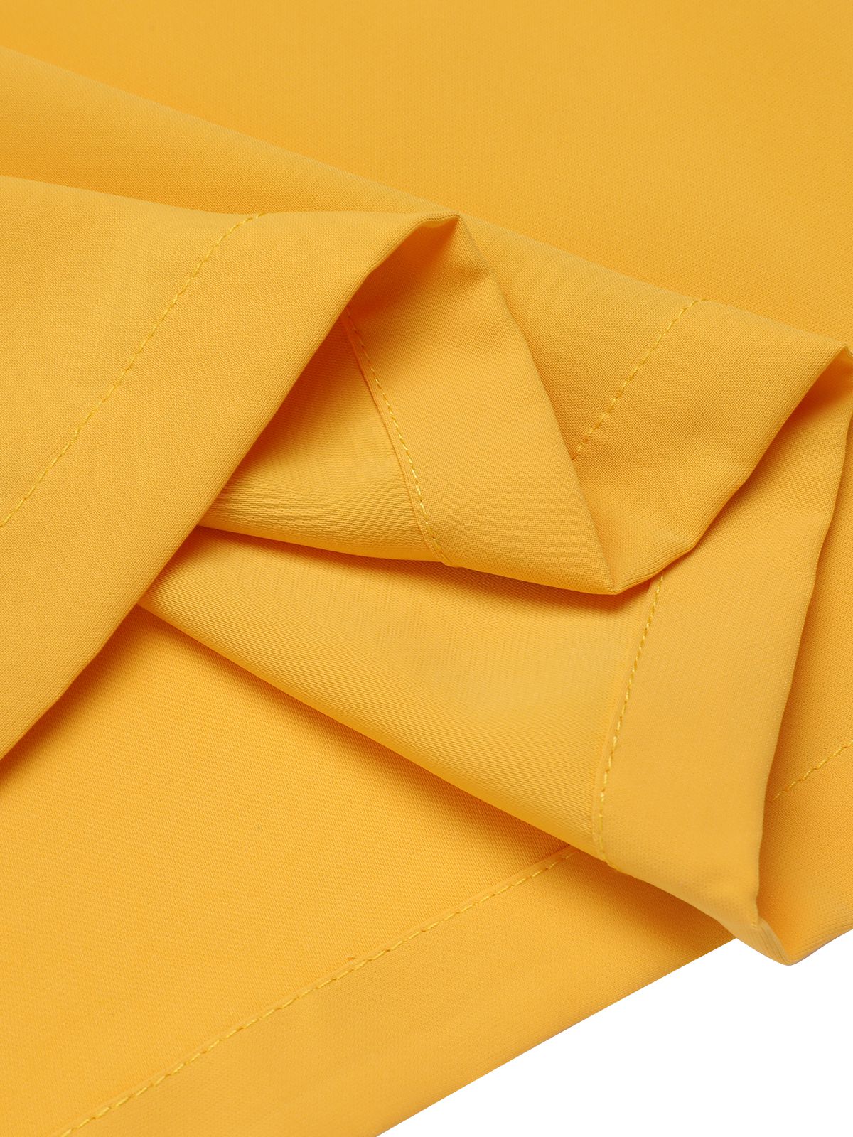 Yellow 1940s V-Neck Sunflower Patchwork Jumpsuit - Image 6