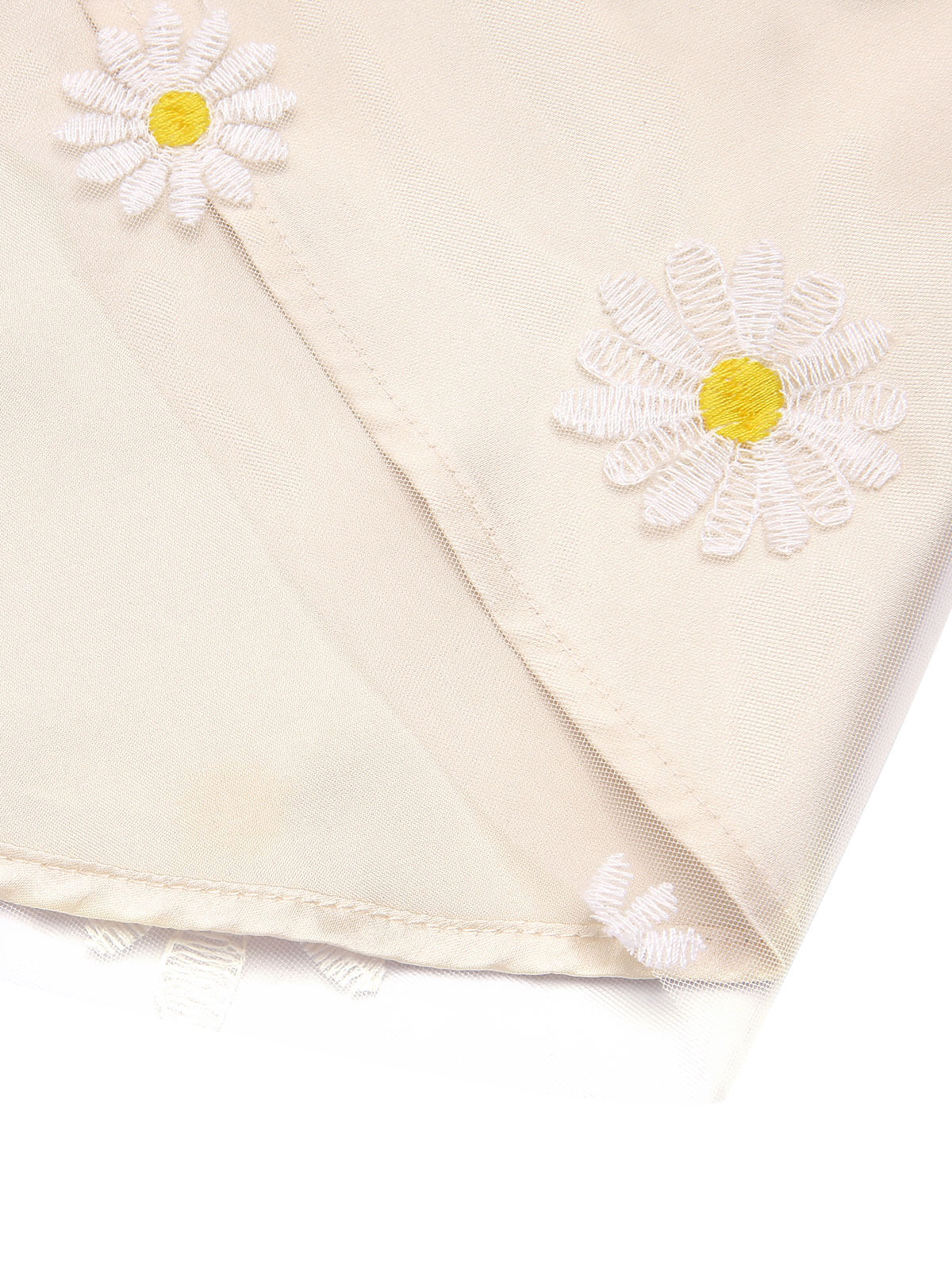 Yellow 1950s Daisy Bowtie Patchwork Dress - Image 6