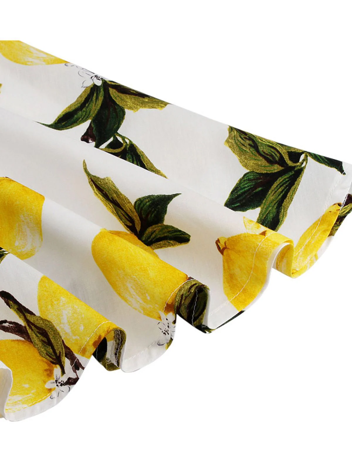 Yellow 1950s Lemon Bow Swing Dress - Image 8