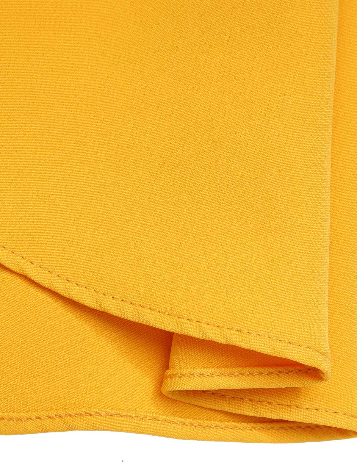 Yellow 1950s Polka Dots Button Dress - Image 7