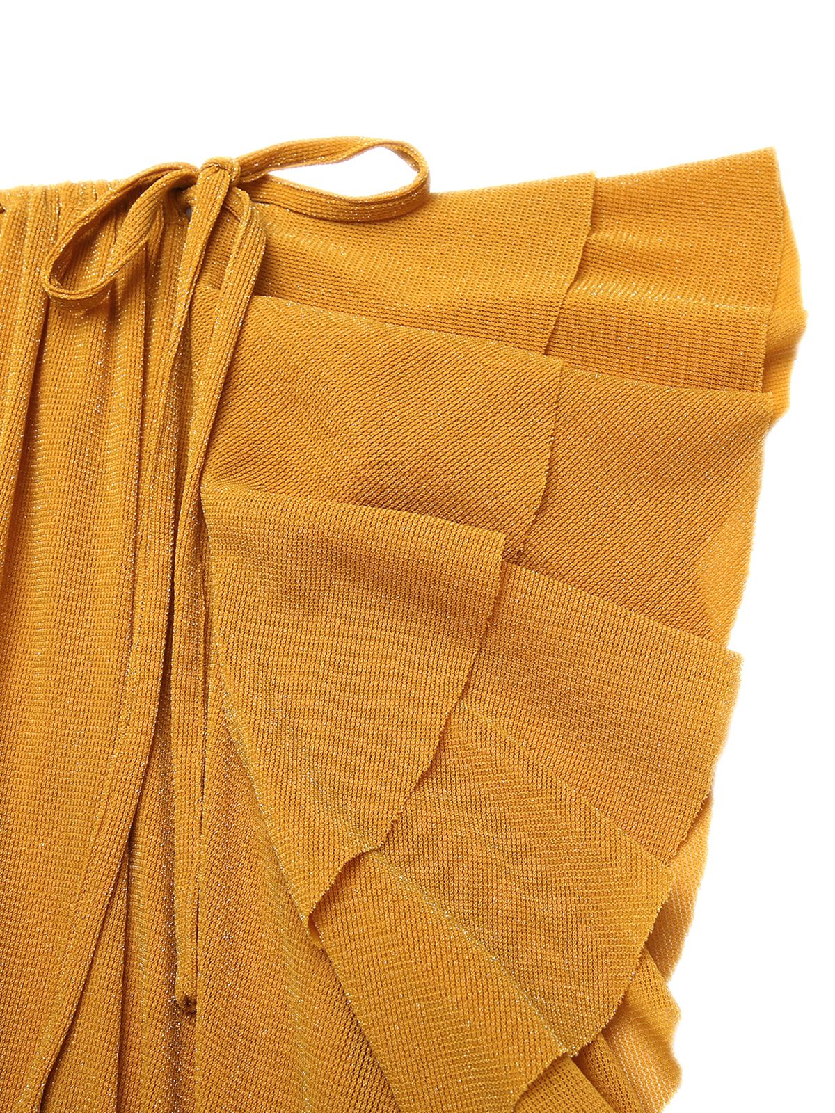 1930s Ruffle Lace-up Fishtail Dress - Image 7