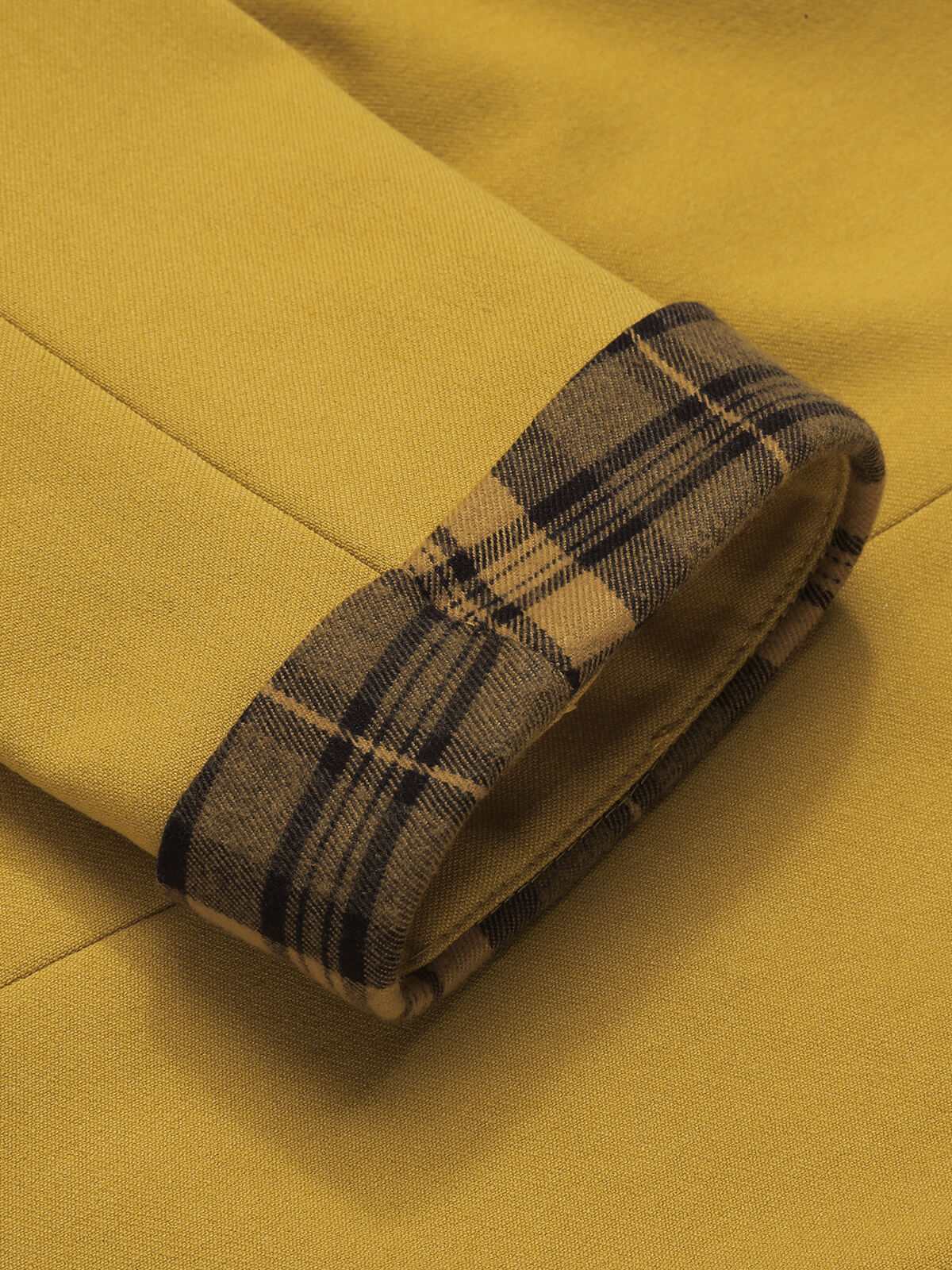 Yellow 1950s Solid Button Short Coat - Image 5
