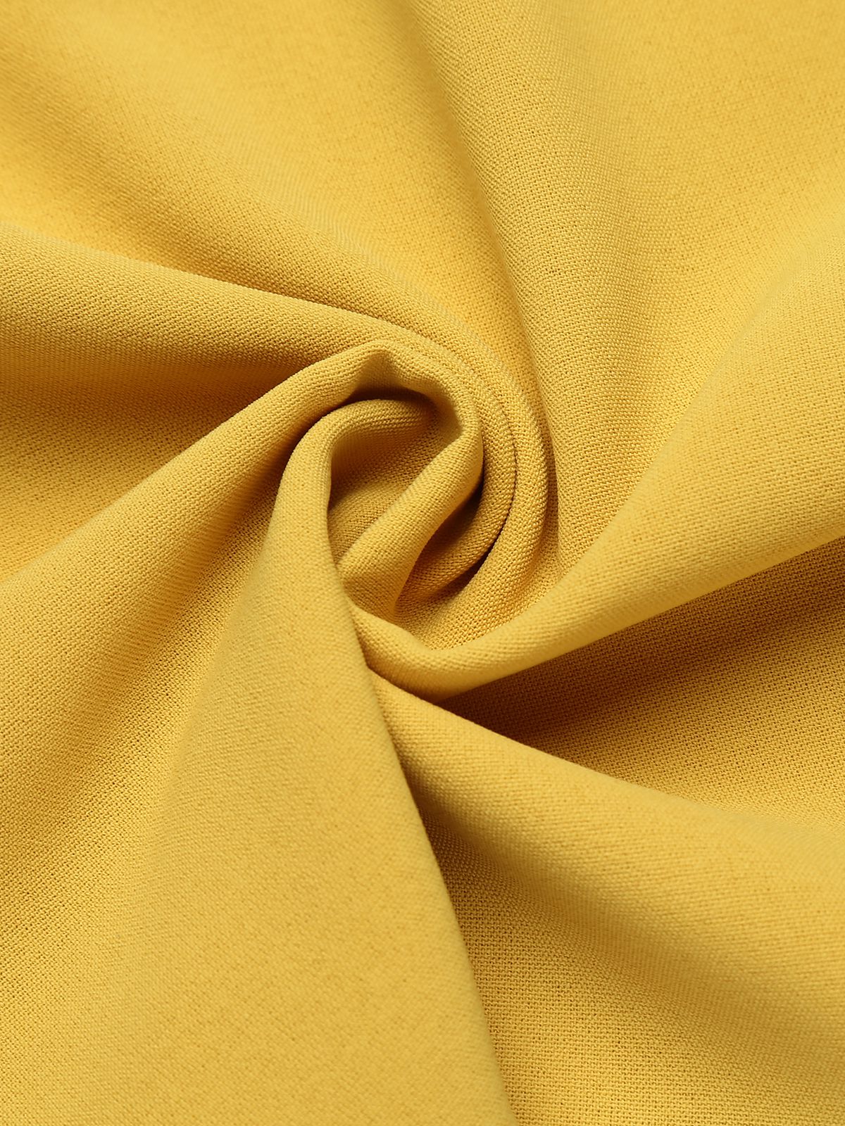 Yellow 1950s Spaghetti Strap Button Romper - Image 8
