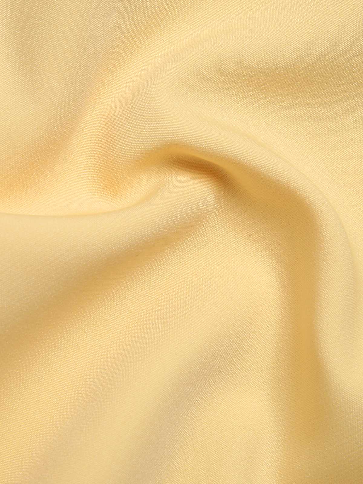 Yellow 1960s Bow Puff Sleeve Solid Dress - Image 6