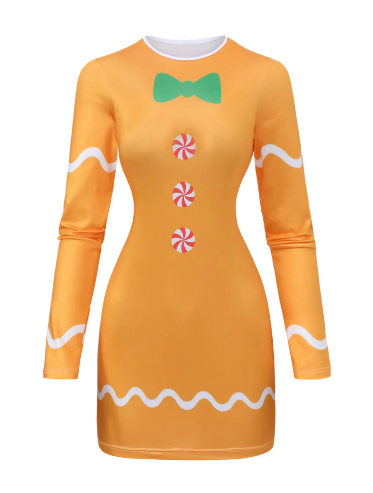 Yellow 1960s Gingerbread Cosplay Dress - Image 2